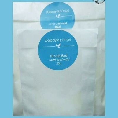 For a bath: Gently and mildly, palm oil-free, 20g