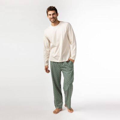 Organic Cotton Iota Block Mist Fair Trade Pajamas