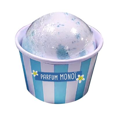 Bomba da bagno 100 gr - Carnevale - Profumo Monoï - TENDENZA FRANCESE