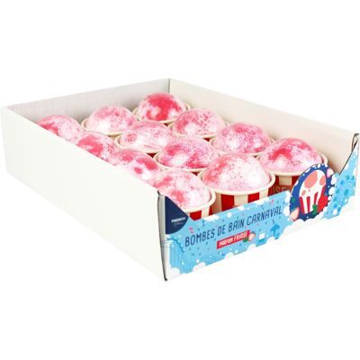 Bomba da bagno 100 gr - Carnevale - Profumo Fragola - FRENCH TENDANCE