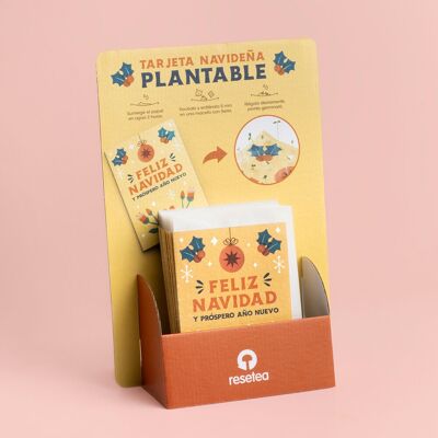 Plantable Christmas Card Display