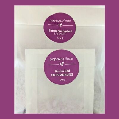 For a relaxing bath, palm oil-free, lavender, 20g
