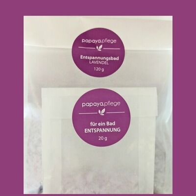 For a relaxing bath, palm oil-free, lavender, 20g