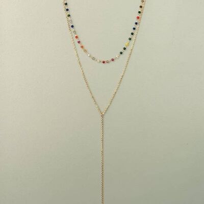 Double Layered Fineline Necklace