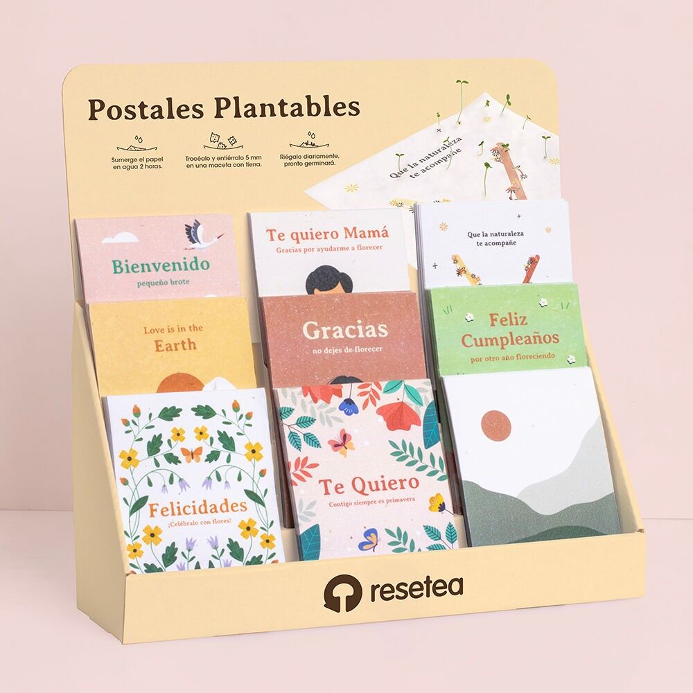 Expositor de Postales Plantables