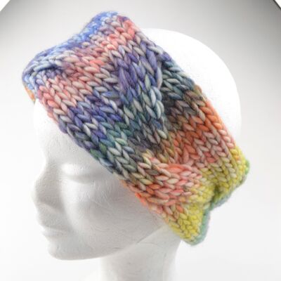 headband tricoté en COLORMAX couleur JAUNE 20