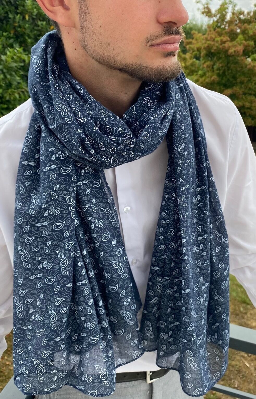 Bufanda de hombre 100% algodón