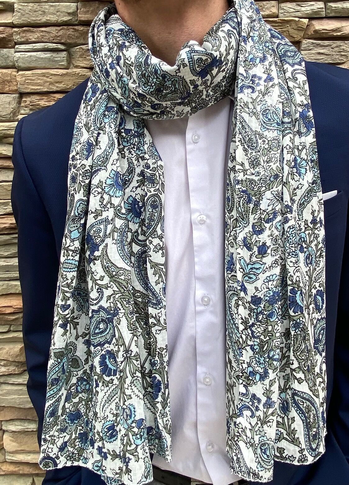 Sciarpa da uomo in 100% cotone