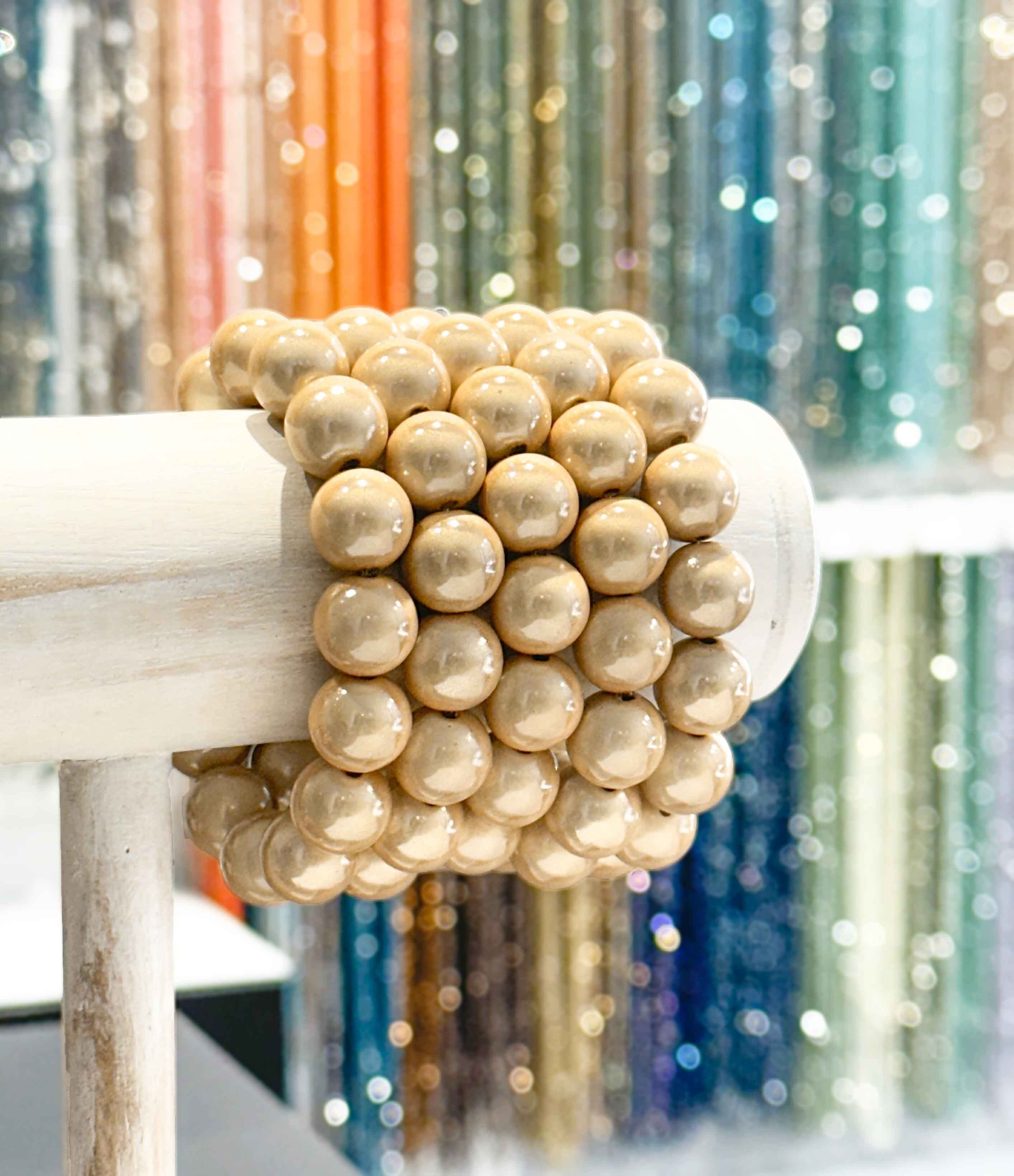 Bracciale in resina da 14 mm - Modello colore Beige