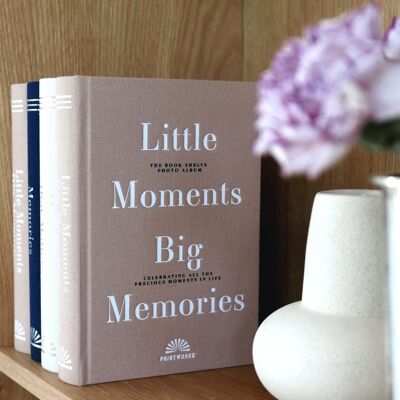 Photo Album -Little Moments Big Memories - Book Size - Printworks