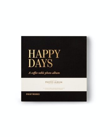 Album photo - Happy Days Black (S) - Format livre - Printworks 4