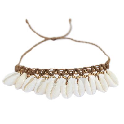 Bracelet de cheville coquillage de plage