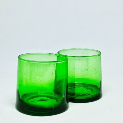 Verre conique Beldi 7cm vert