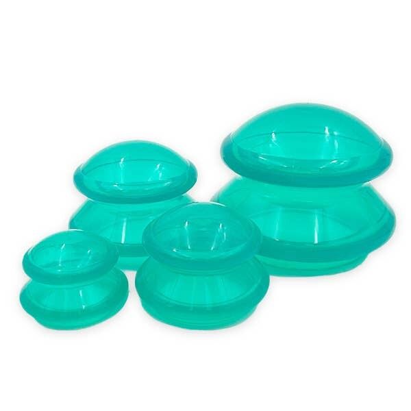 Bulles de massage chinoises en silicone vertes - Lot de 4