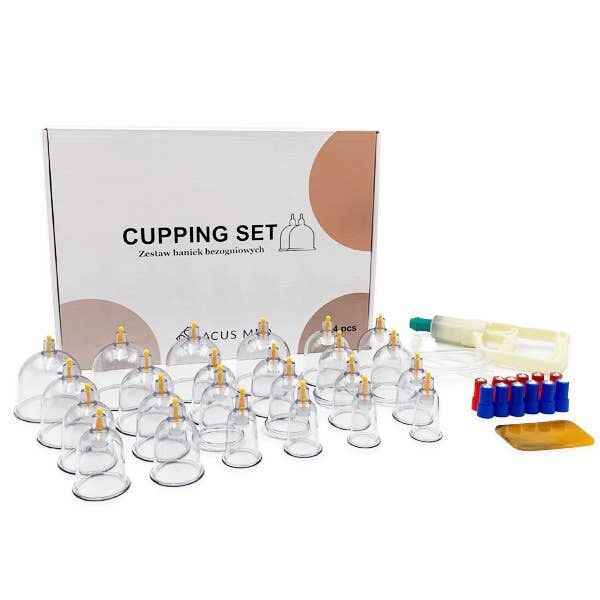 Ventouses sous vide sans feu - Lot de 24 ventouses chinoises