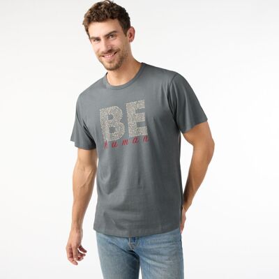 T-shirt en coton biologique pour homme Kako Ash, commerce équitable