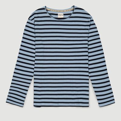T-shirt da uomo in cotone biologico, rotolo, tormalina nera, commercio equo e solidale