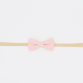 Bandeau classique en coton rose clair