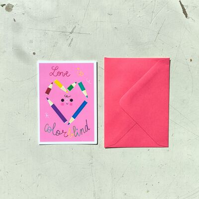 Mini carta: L'amore è daltonico