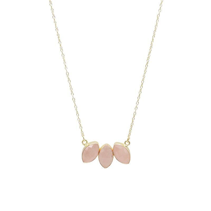 Ciondolo Ziba in quarzo rosa