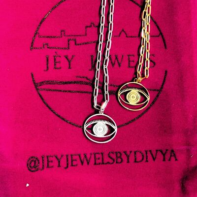 Evil Eye Dangling Bracelet Small - Gold