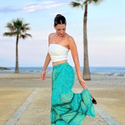 Cool Silk Palazzo Pants with Lace Details Pack of 6