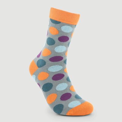 Chaussettes en coton biologique Big Dots Pumpkin Commerce équitable