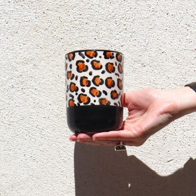 Fiera Water Glasses Set 12cm (x4pcs) – Leopard Print