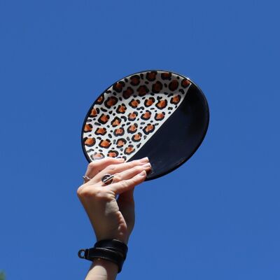 Set of small Fiera flat plates 17.5cm (x4pcs) – Leopard print