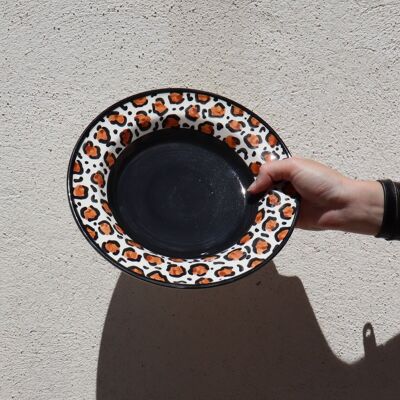 Fiera Deep Plate Set 22.5cm (x4pcs) – Leopard Print
