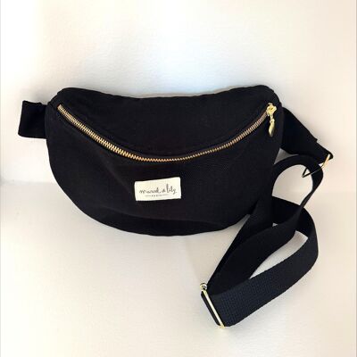 Marsupio in cotone nero