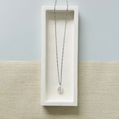 Collier long en grosses perles