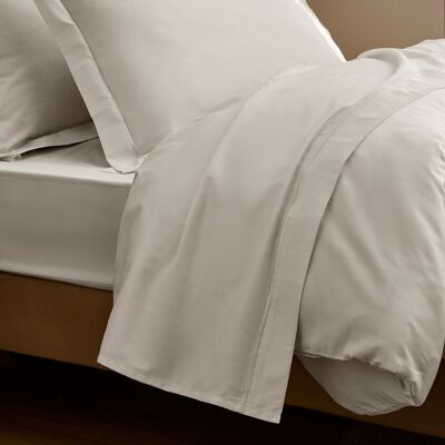 Flat sheet 240 x 300 cm "Prestige" bourdon stitch finish 100% Combed cotton sateen 120 threads/cm² Pure cotton