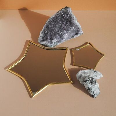 ⭐ Espejos marroquíes con estrellas doradas