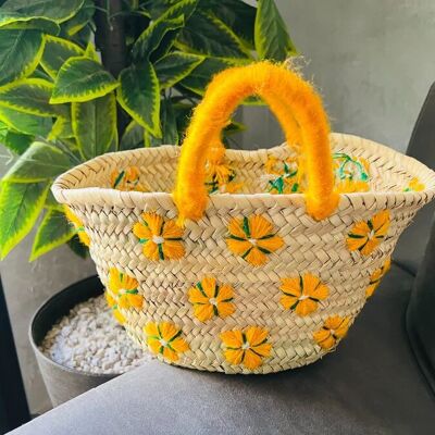 Bolso de paja hecho a mano – Estilo mercado francés
