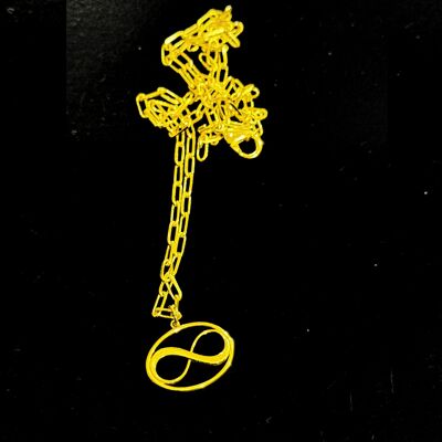 Collana con ciondolo Cosmic Infinity Charm piccolo - Oro