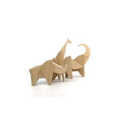 Collezione Animal Kingdom - Animali magnetici in legno
