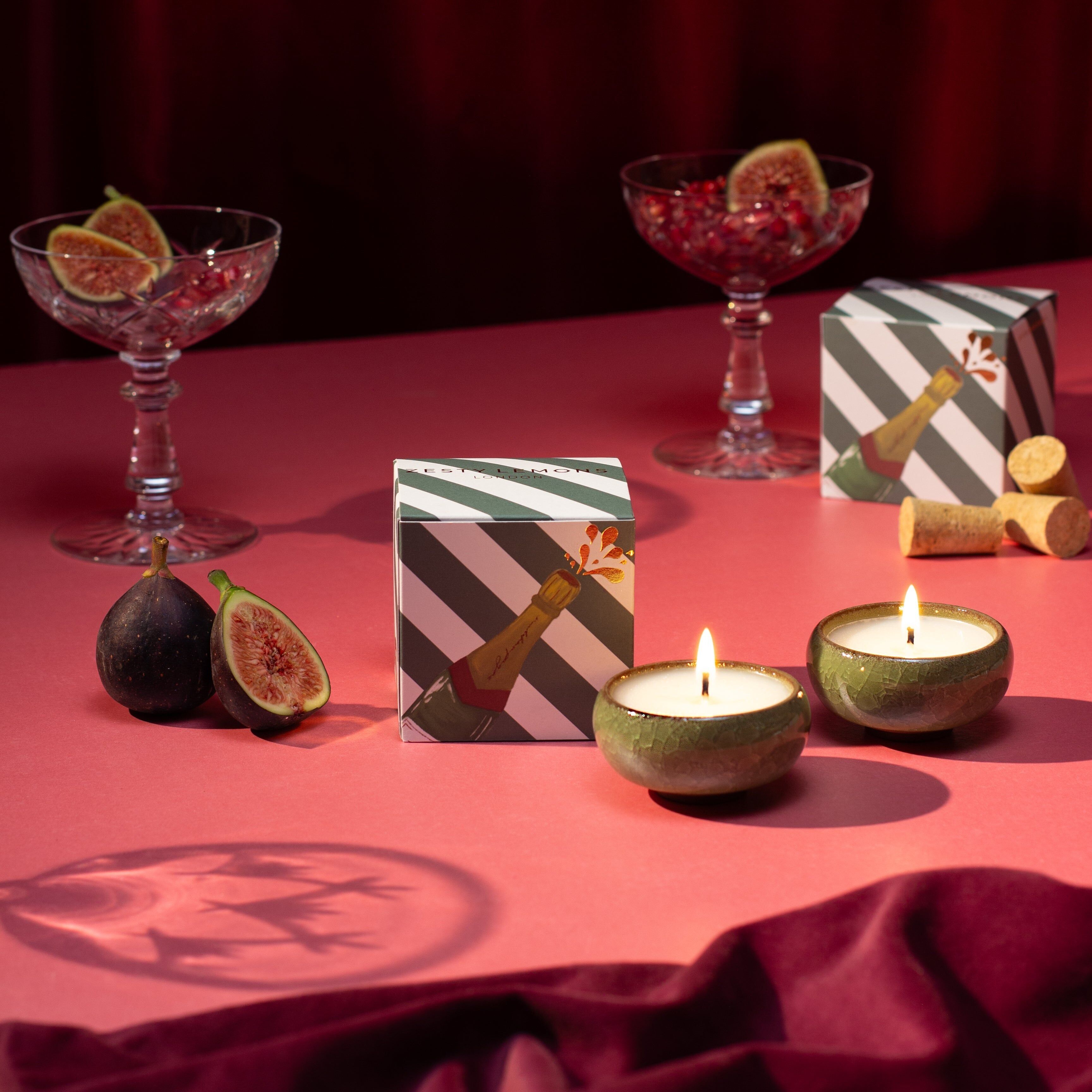 Stagione scintillante: Celebrate Tea Lights (confezione da 2) - Pink Fizz & Polemo
