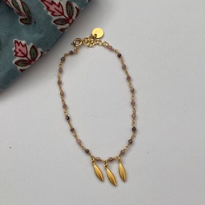 Pulsera de cadena de rosario - Madrás