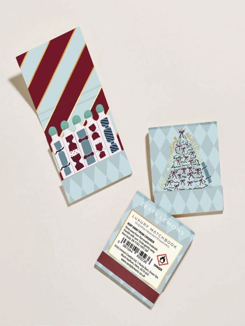 Knallendes Weihnachtsstreichholzheft