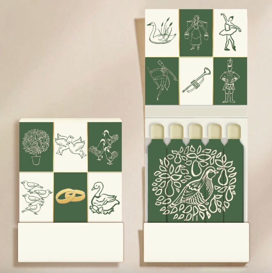 12 Tage Weihnachtscocktail Matchbok