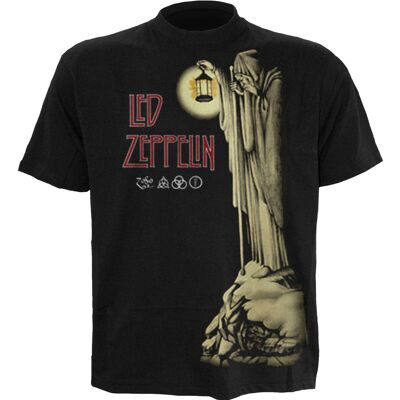LED ZEPPELIN - HERMIT - T-SHIRT - T-shirt con stampa frontale nera