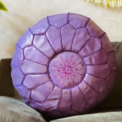 🪑 Pouf in pelle marocchina (senza imbottitura) – Fatto a mano e autentico