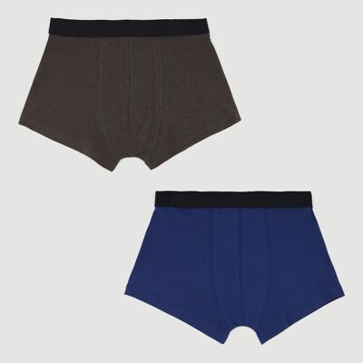 Confezione da 2 boxer in cotone biologico