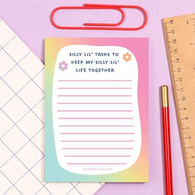 Bloc-notes A6 pour petites tâches idiotes