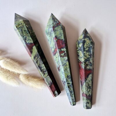 Gemstone Dragon Bloodstone Scepter Wand 15-18cm (Dragon Bloodstone)