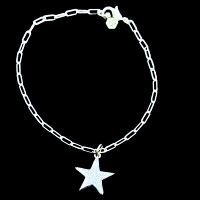 Bracciale con ciondolo a forma di stella - Argento