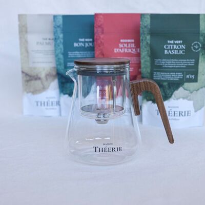 Glass teapot with automatic filter - 800 ml