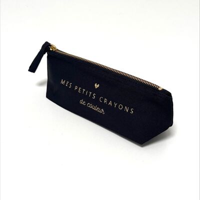 Astuccio piccolo - Nero - Le mie piccole matite colorate
