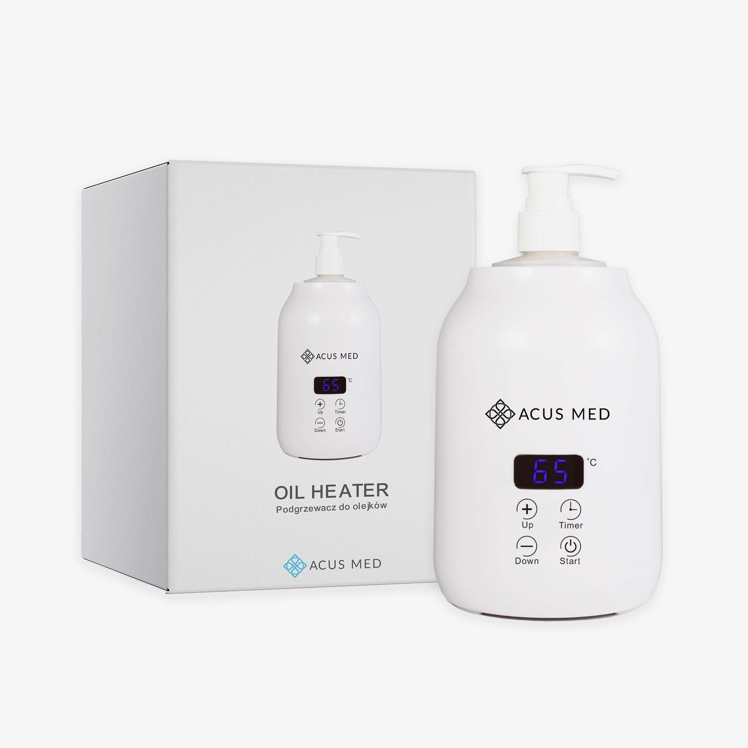 Chauffe-huile de massage avec deux bouteilles